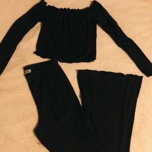 All black two piece